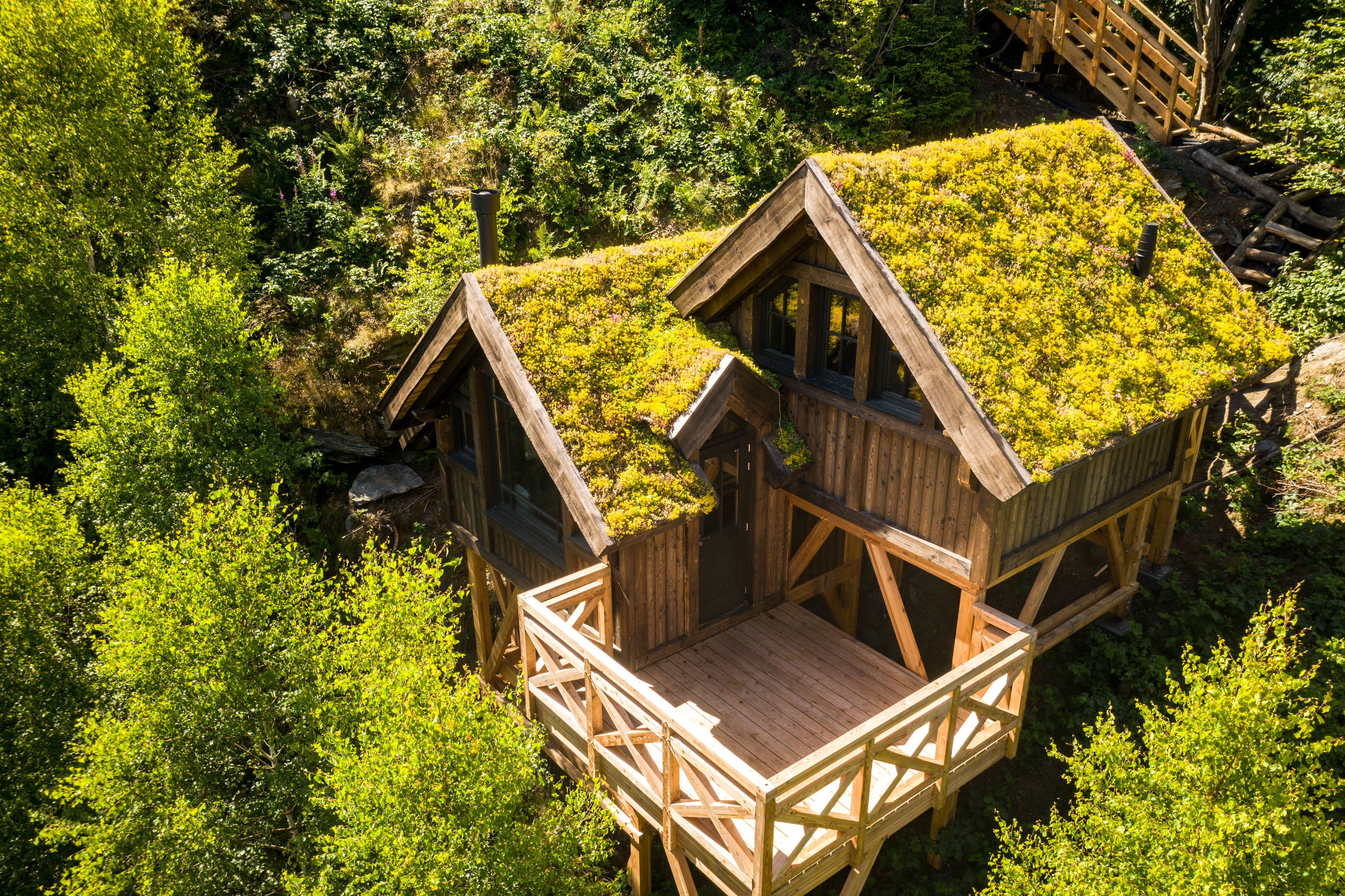 Cabane de Jean - extérieur terrasse